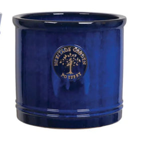 Blue Heritage Cylinder Pot