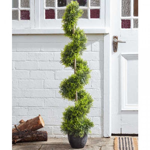 Artificial Cypress Topiary Twirl