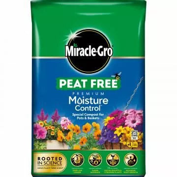 Miracle Gro Premium Peat Free Moisture Control Compost 40L