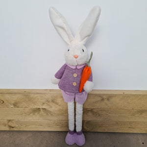 Lilac Rabbit with extendable legs (Pablo)
