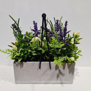 Artificial Lavender Planter