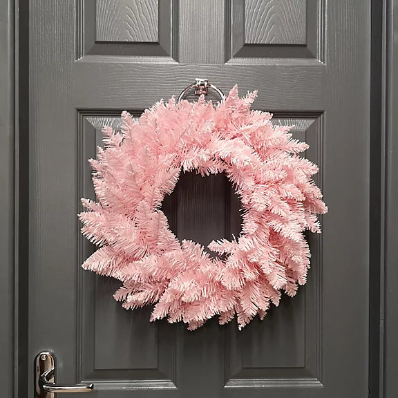Pink Artificial Wreath 50cm