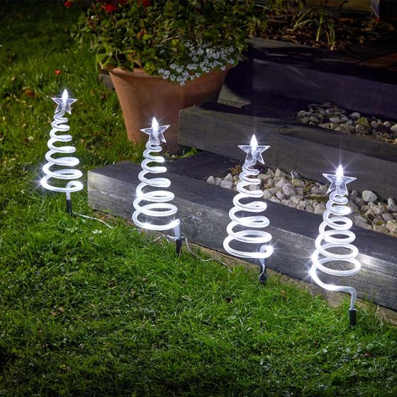 Tree Spiral Stakes (Cool White)