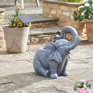 Jumbo Showers Elephant Solar Water Feature