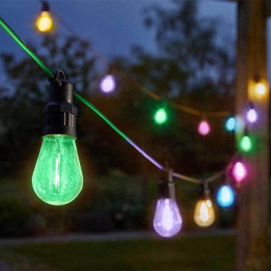 Vintage Festoon String Lights - Multi Coloured