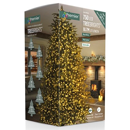 750 Warm White TreeBrights Timer M-A LEDs - LV162178WW