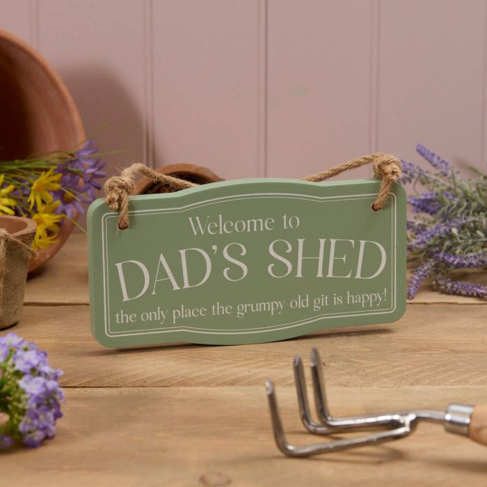 Welcome To Dad's Shed Plaque