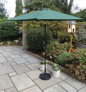 2.7m Crank & Tilt Flame Parasol Green