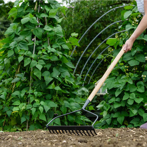 Kent & Stowe Carbon Steel Long Handled Soil Rake