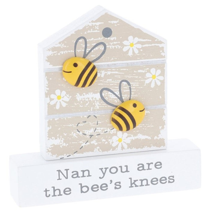 Bees Knees Nan Standing Plaque