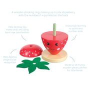 Strawberry Stacking Ring (FSC®)
