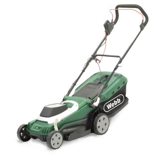 37cm Supreme Electric Rotary Lawn Mower w/Roller