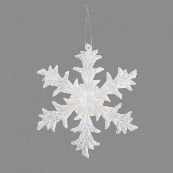 Pearl Frost Snowflake Decoration