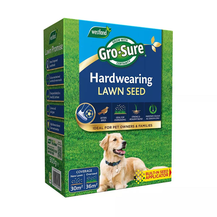 Gro-Sure Hardwearing Lawn Seed 30m2