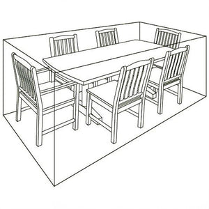 Leisure Grow Deluxe Cover 6 Seat Rectangular Dining Set