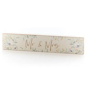 WEDDING ENGRAVED MR AND MRS PLAQUE