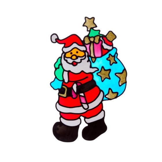 35cm Santa Sack Window Sticker