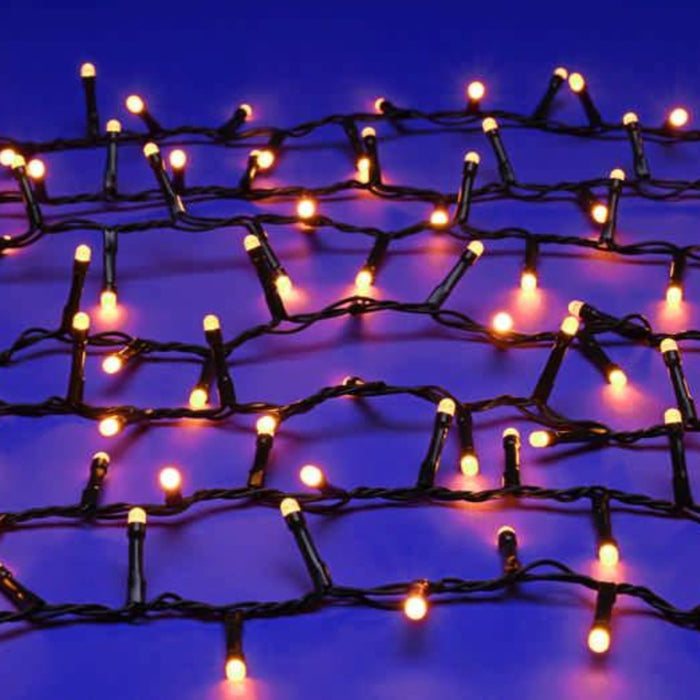 500 glow-worm lights -orange