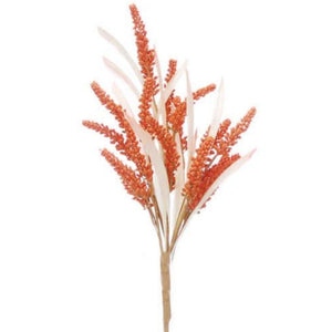 50cm orange wheat spray