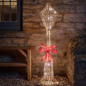 GlitterTwist Lamp Post - Gold
