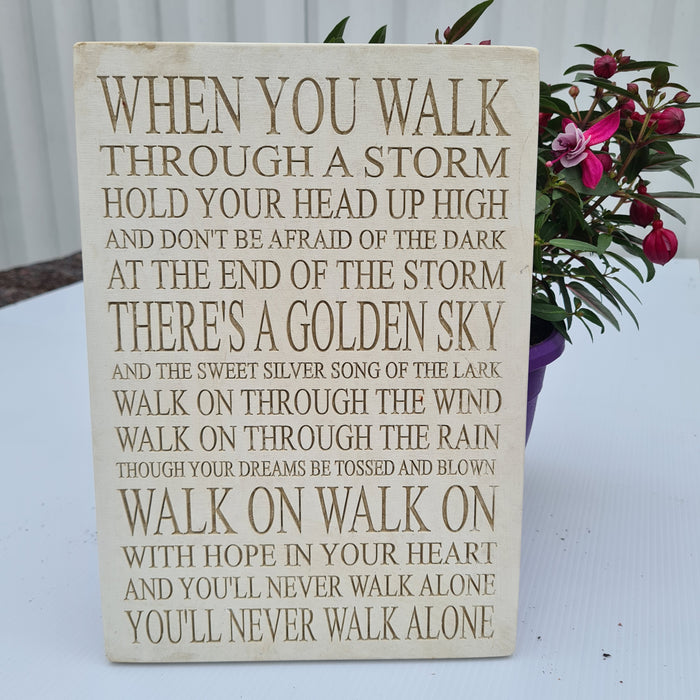 Walk On Outdoor Plaque