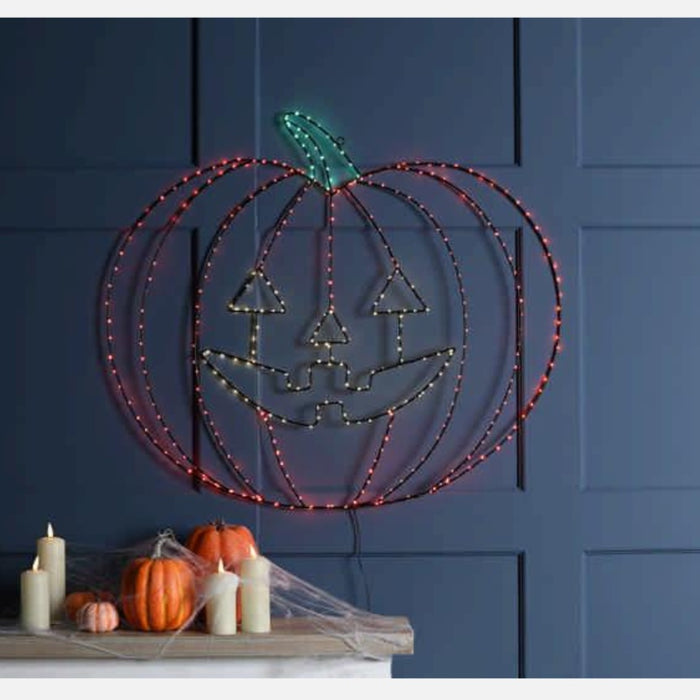 Flashing LED Pumpkin Silhouette