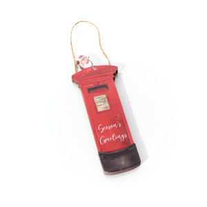 CHRISTMAS ROBIN POSTBOX HANGER SEASONS GREETINGS