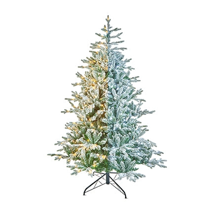 2.1m (7ft) Pre-Lit Flocked Kenilworth Spruce