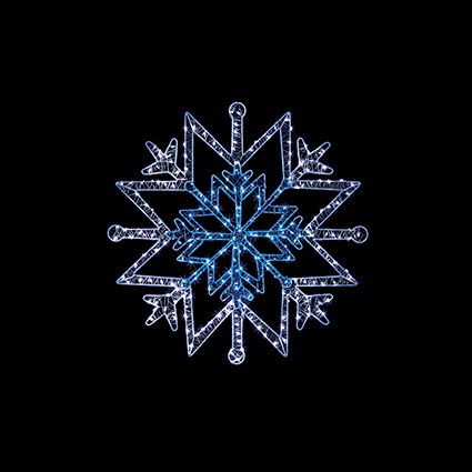 50cm Microbright Snowflake Motif