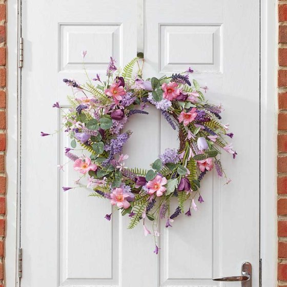 Lovely Lilac Floral Wreath