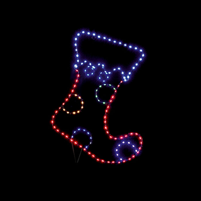 Twinkling FlexiBright Stocking 60x42cm