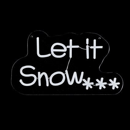 40cm Let It Snow Lit Neon Sign
