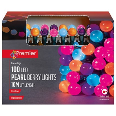 100L Rainbow Pearl Berry Lights