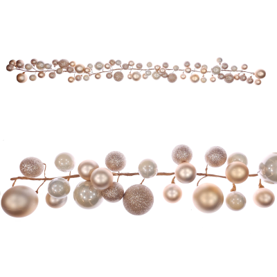 150cm Gold Bauble Garland
