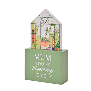 Mini Greenhouse Mum Standing Plaque