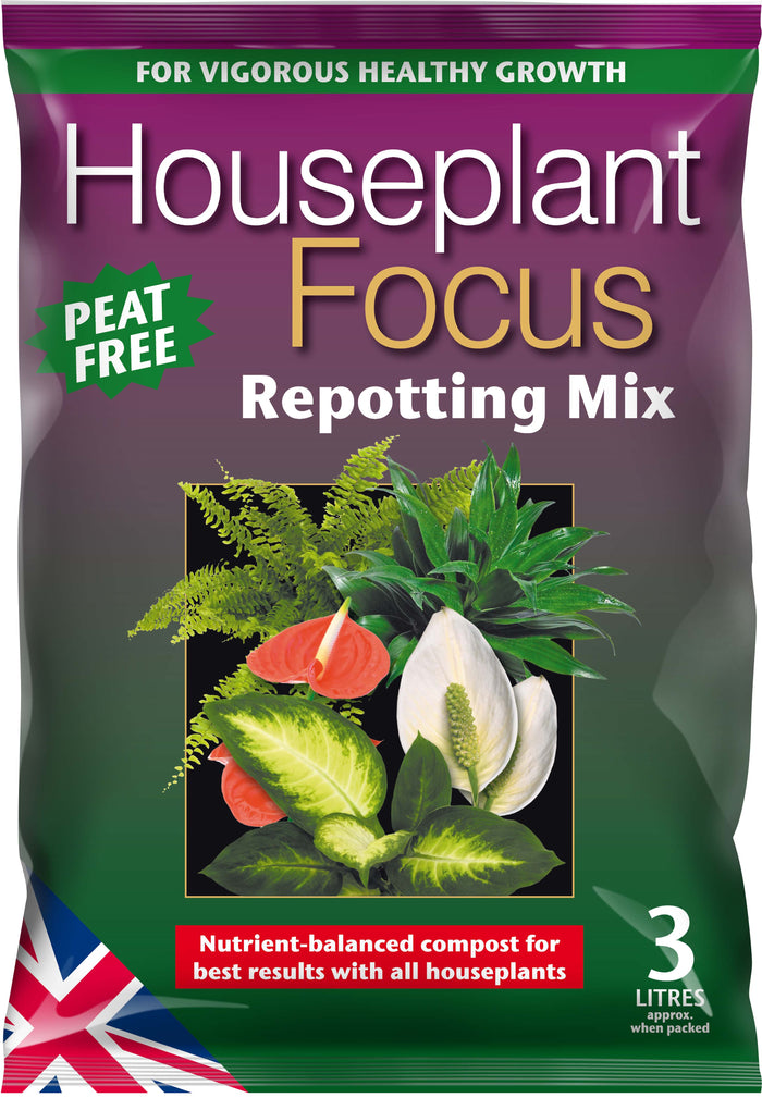 Houseplant Focus Repotting Mix Peat Free 3L