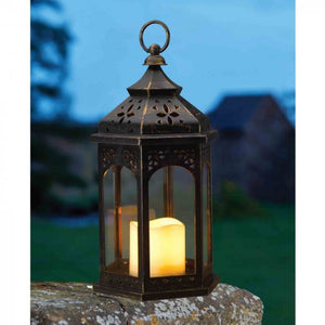 Moroccan Battery Candle Lantern