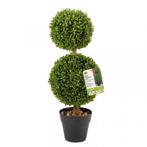Artificial Duo Ball Topiary Tree