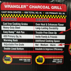 Wrangler Charcoal BBQ