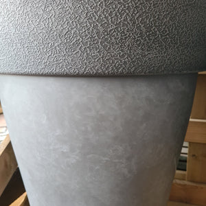 Diablo Tall Grey Plastic Pot Planter