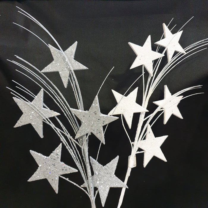 Glitter Star Spray Stem