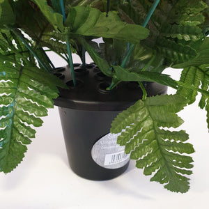 Artificial Poppy Grave Pot