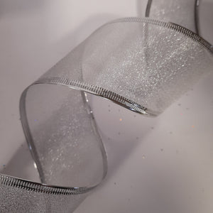 Sheer Silver Ribbon 2.7m