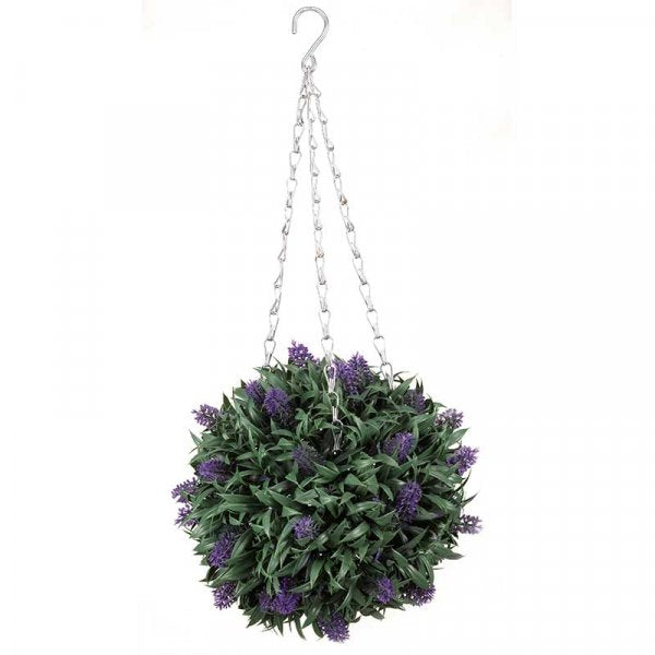 Artificial Topiary Lavender Ball