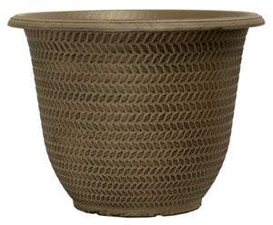 Parker Shaded Taupe Plastic Pot Planter
