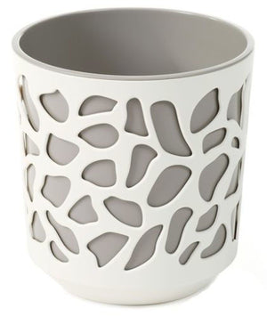 Duet Taupe Indoor Planter Pot Cover