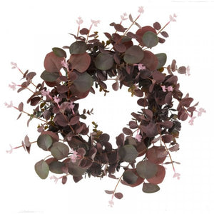 Eucalyptus Violet Artificial Wreath