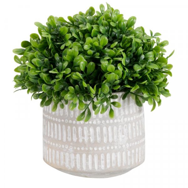 Artificial Boxwood Topiary in a Pot