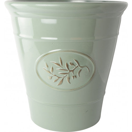 Green Olive Plastic Pot Planter