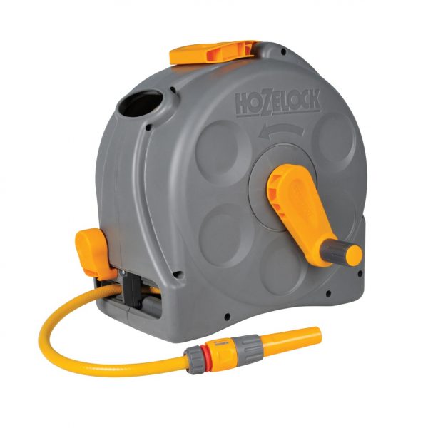 Hozelock 2in1 Compact Reel with 25m Hose & Fittings